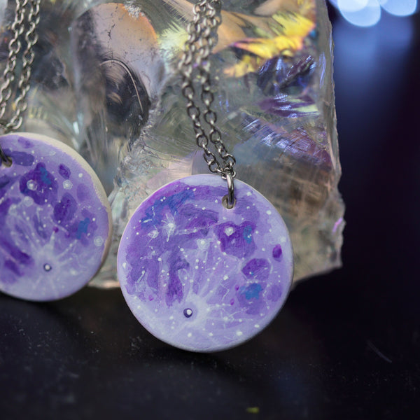 Purple Moon Necklace