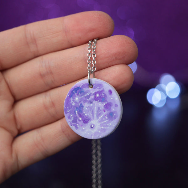 Purple Moon Necklace