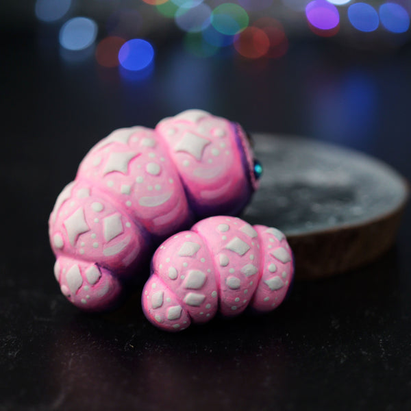 Pink Space Worm Figurine