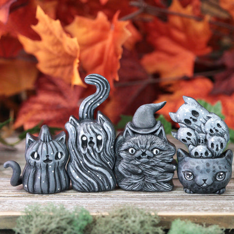 Preorder Full Set Spooky Kitty Slice Figurines