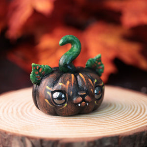 Cat Pumpkin Figurine