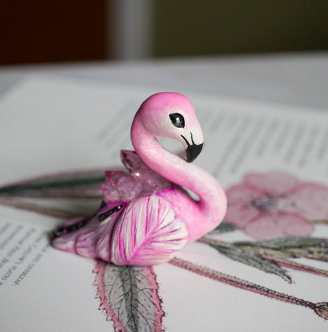 Pink Flamingo Figurine