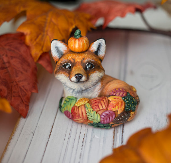 Fall Fox Figurine