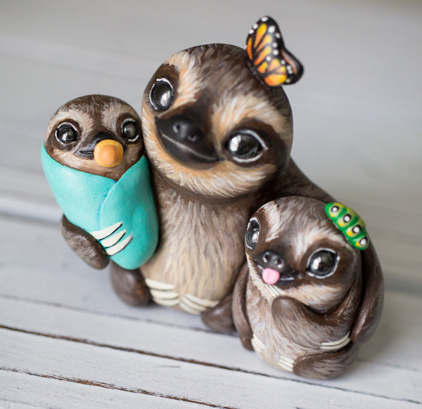 RESERVED Sloth Figurine