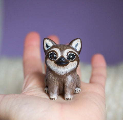 Slitten Figurine Sloth Kitten Hybrid