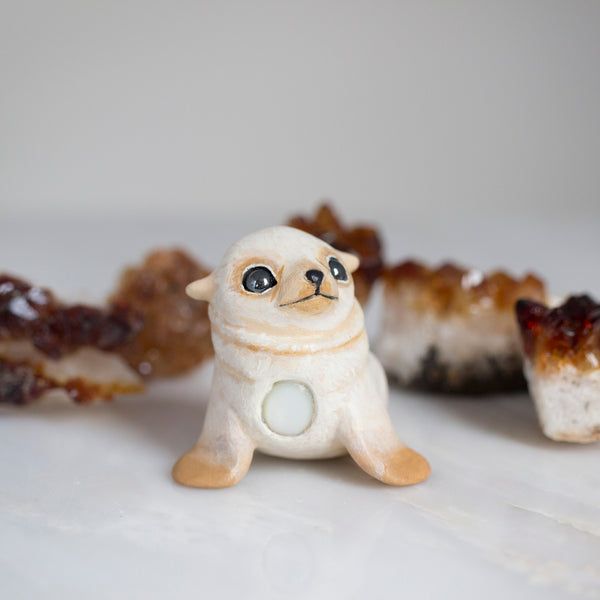 White Seal Pup Figurine