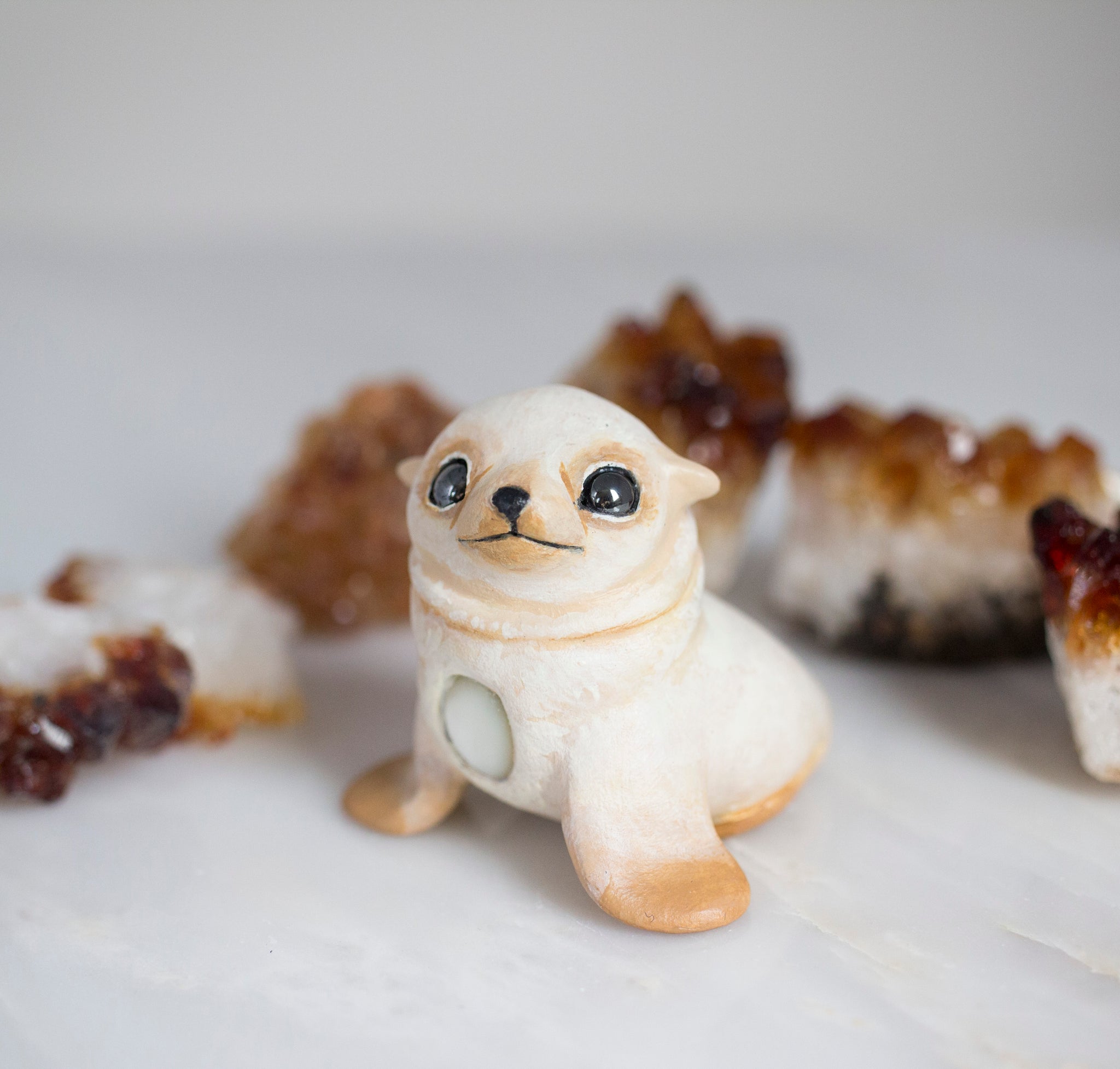 White Seal Pup Figurine