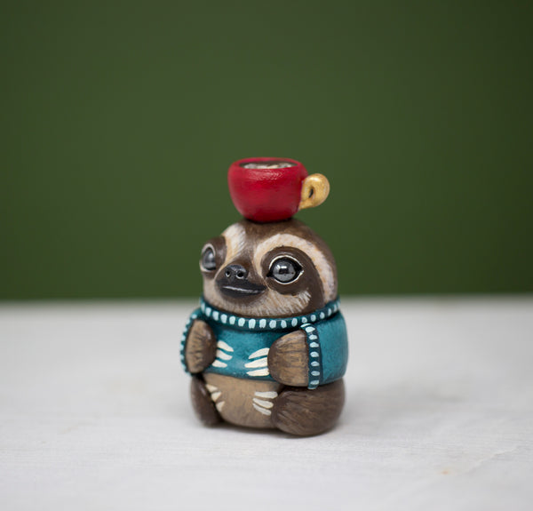 Latte Sloth Figurine