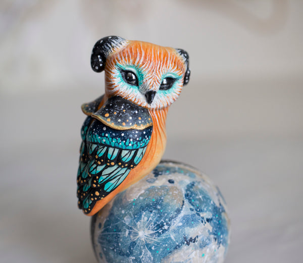 Perched Owl Figurine