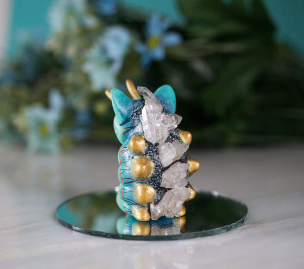 Crystal Caterpillar Figurine