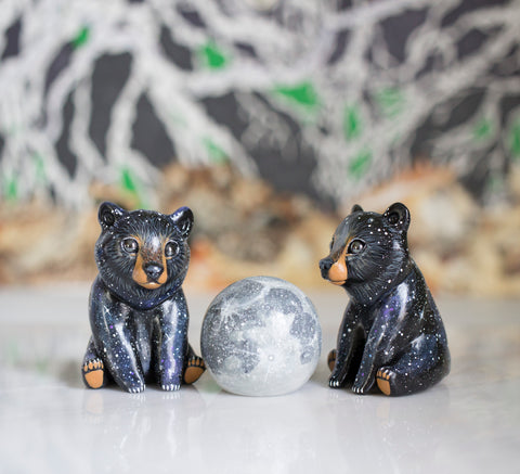 Galaxy Bear and Moon Set