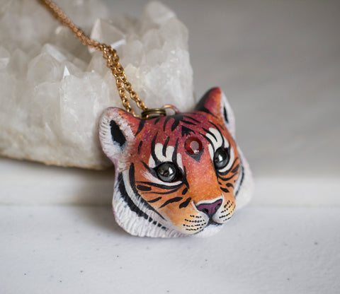 Garnet Tiger Necklace