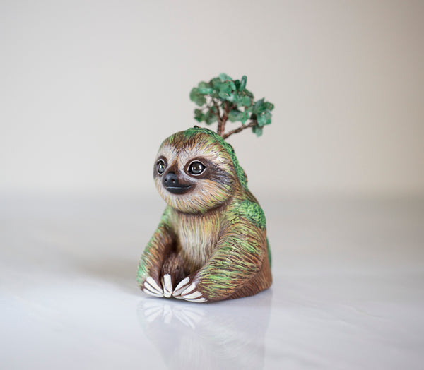 Mossy Sloth Figurine 1