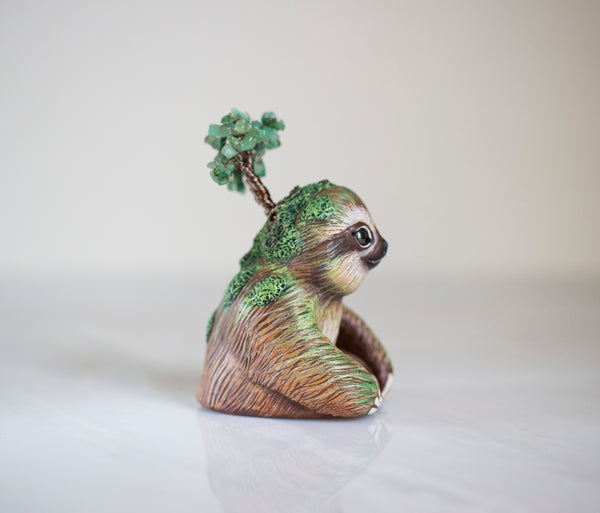 Mossy Sloth Figurine 1