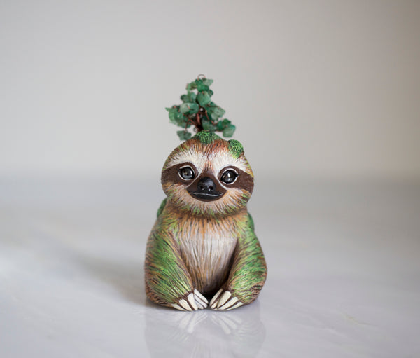 Mossy Sloth Figurine 2