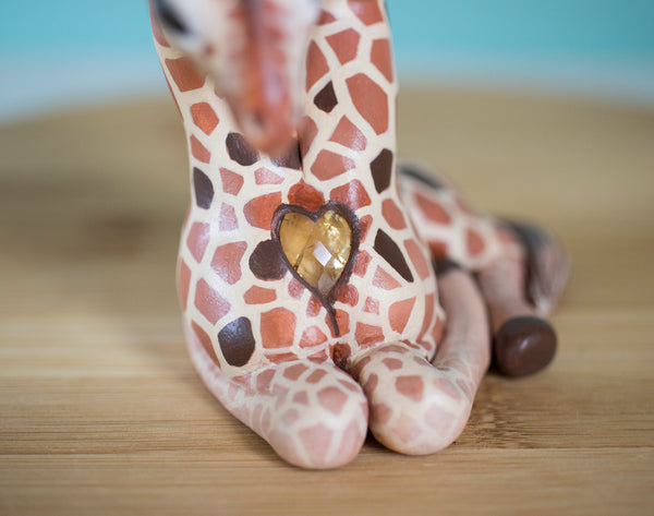 Siamese Giraffe Figurine