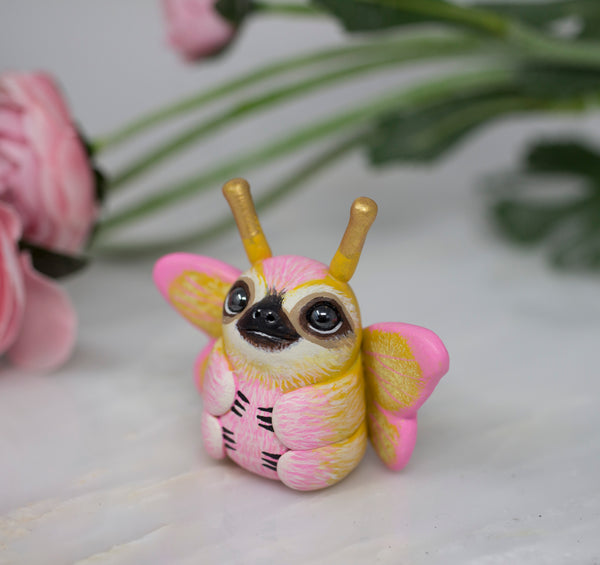 Rosy Maple Sloth Moth Figurine