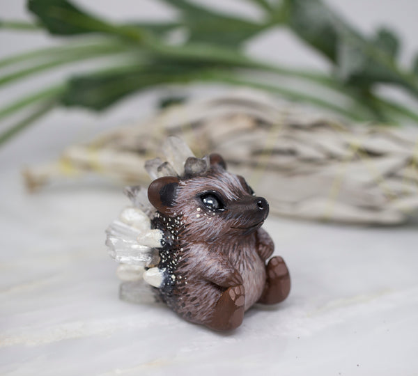 Crystal Hedgehog figurine