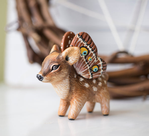 Pudu Deer Moth Figurine