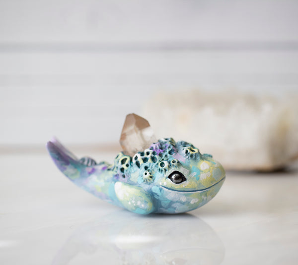 Candy Colored Whale figurine
