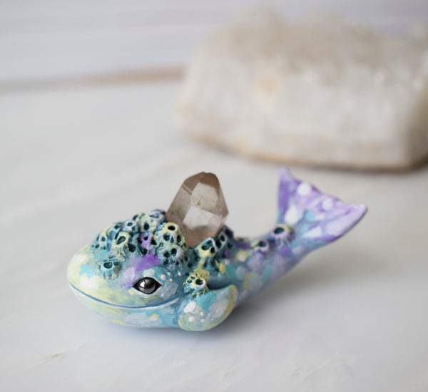 Candy Colored Whale figurine