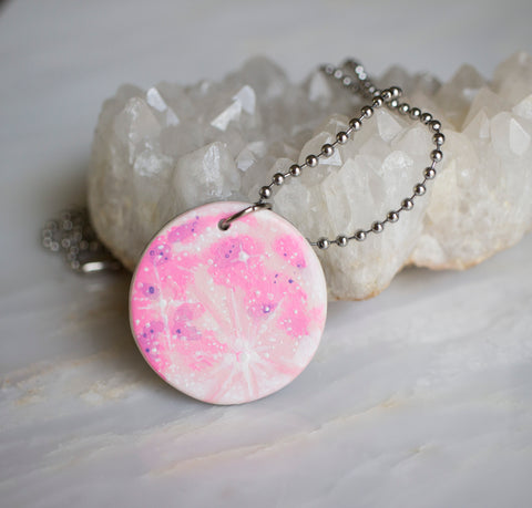 Pink Moon Reversible Necklace