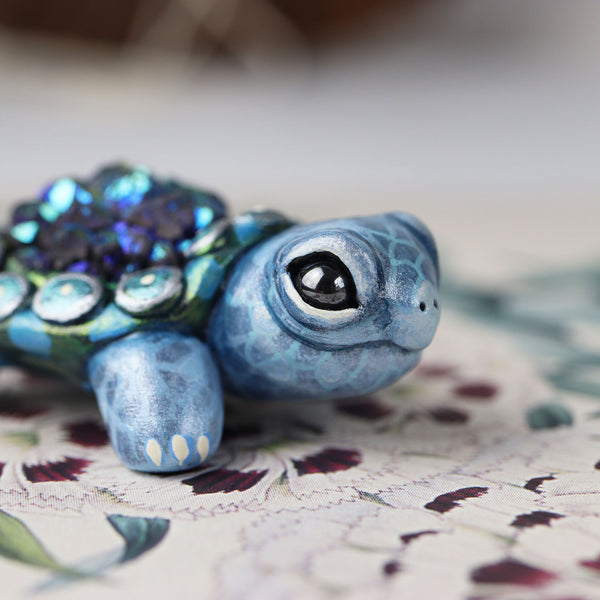 Druzy Turtle Figurine