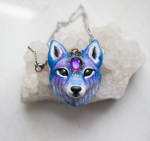 RESERVED Wolf Necklace