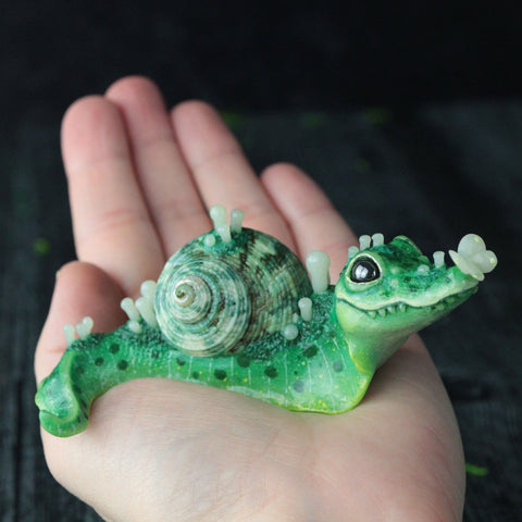 Gator Snail Figurine