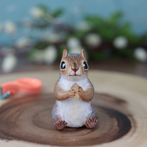 RESERVED Custom Squirrel Figurine