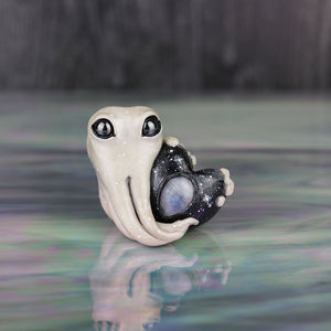 Moonstone Valentine Octopus Figurine