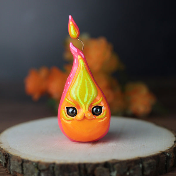 Simple Cat Flame Figurine