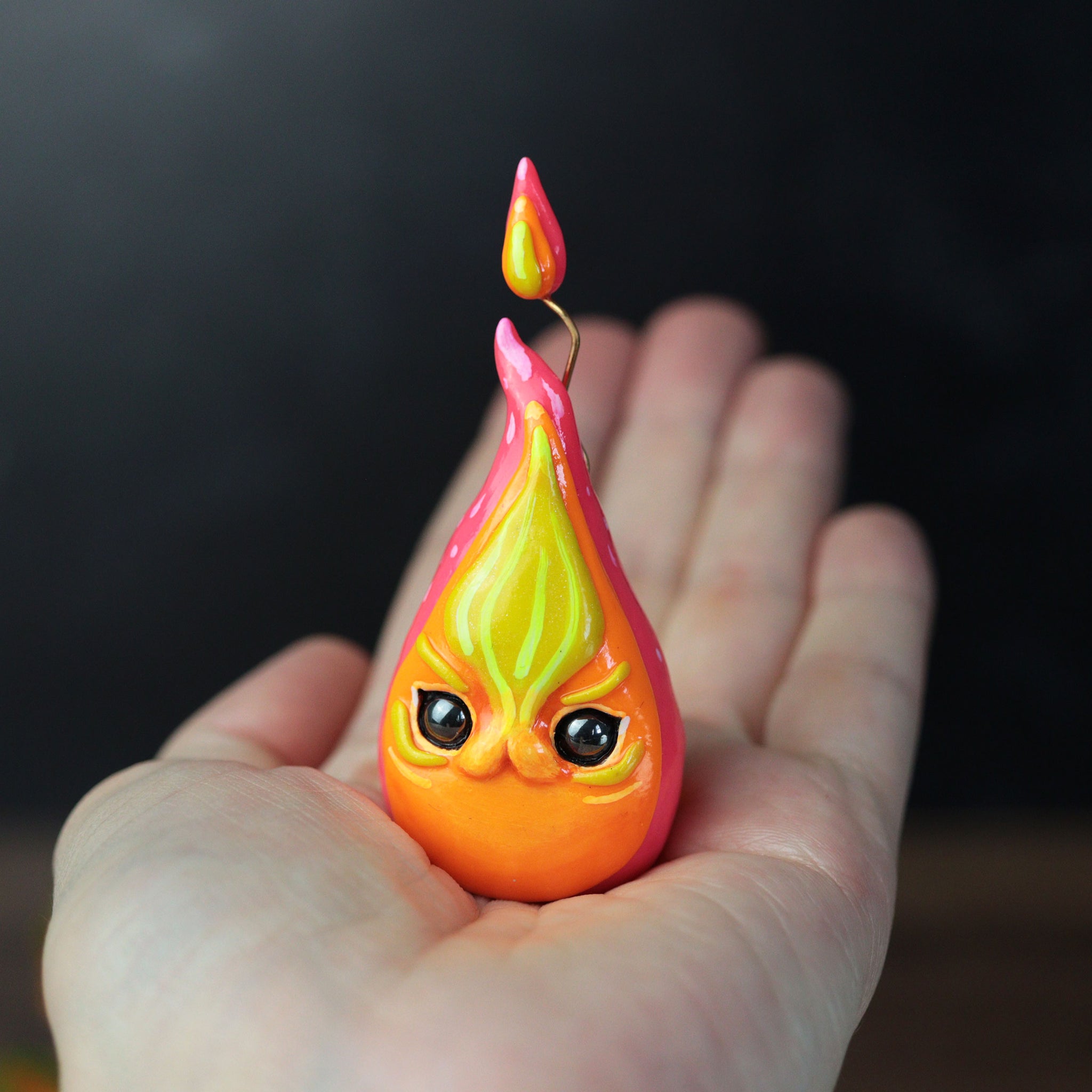 Simple Cat Flame Figurine