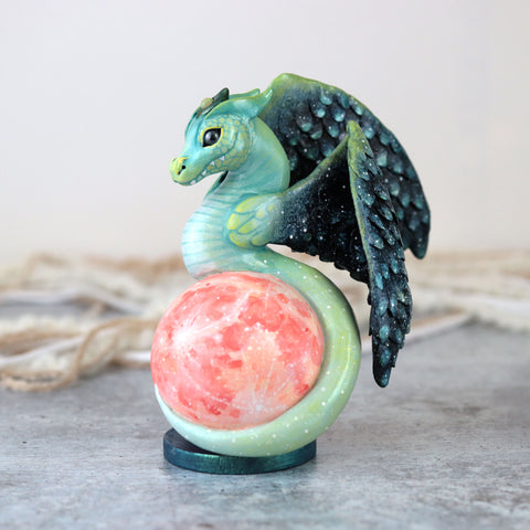 Pink Moon Dragon Figurine