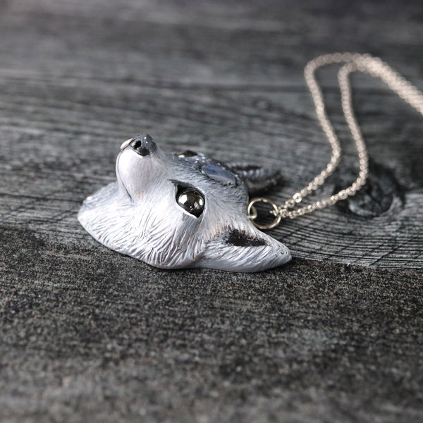 RESERVED Wolf Necklace