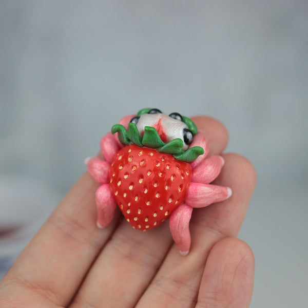 Jumping Strawberry Figurine