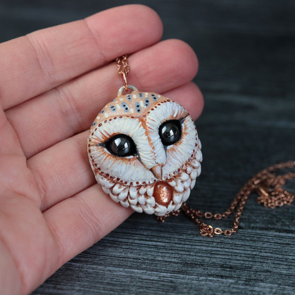 RESERVED Moonstone Wolf Necklace and Sunstone Owl Necklace