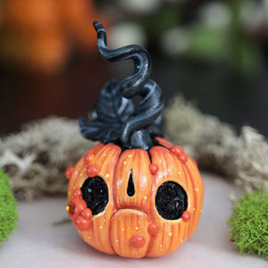 Small Fancy Pumpkin Figurine
