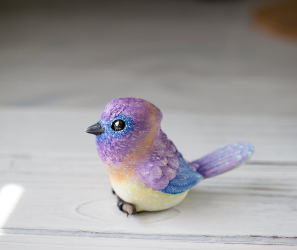 Pastel Bird Figurine