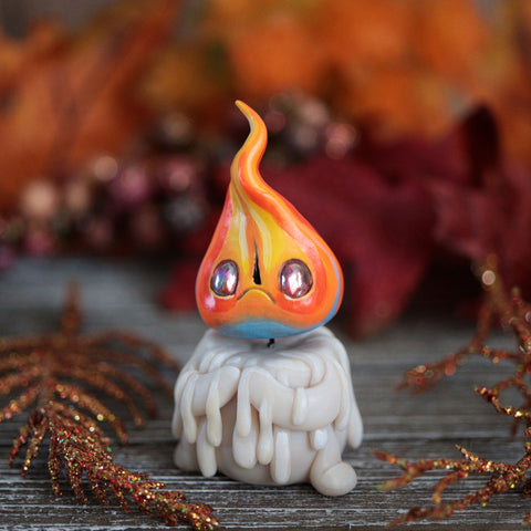 Grumpy Candle Sprite Figurine