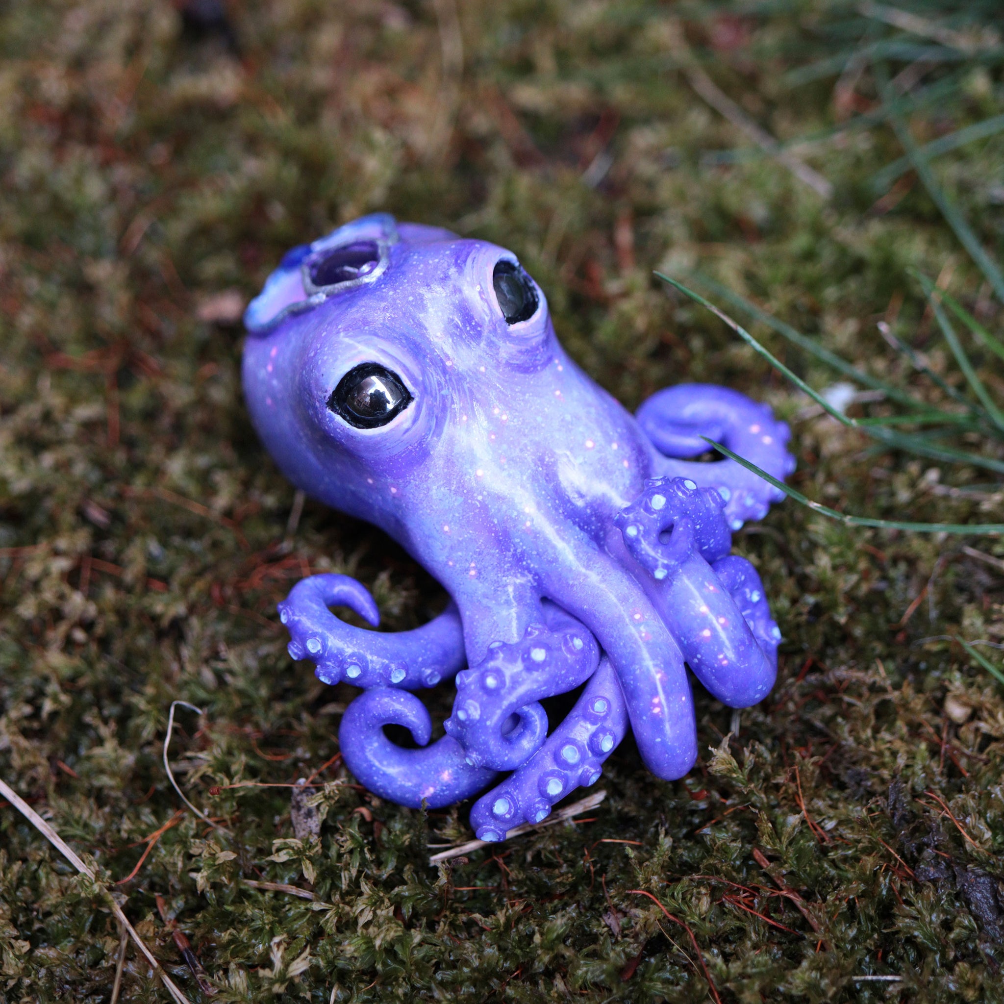 Blue Amethyst Octopus Figurine