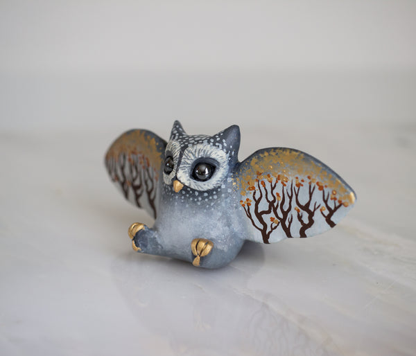 Autumn Owl Figurine