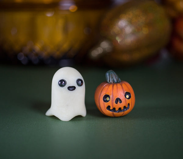 Spoopy Ghost and Pumpkin Set