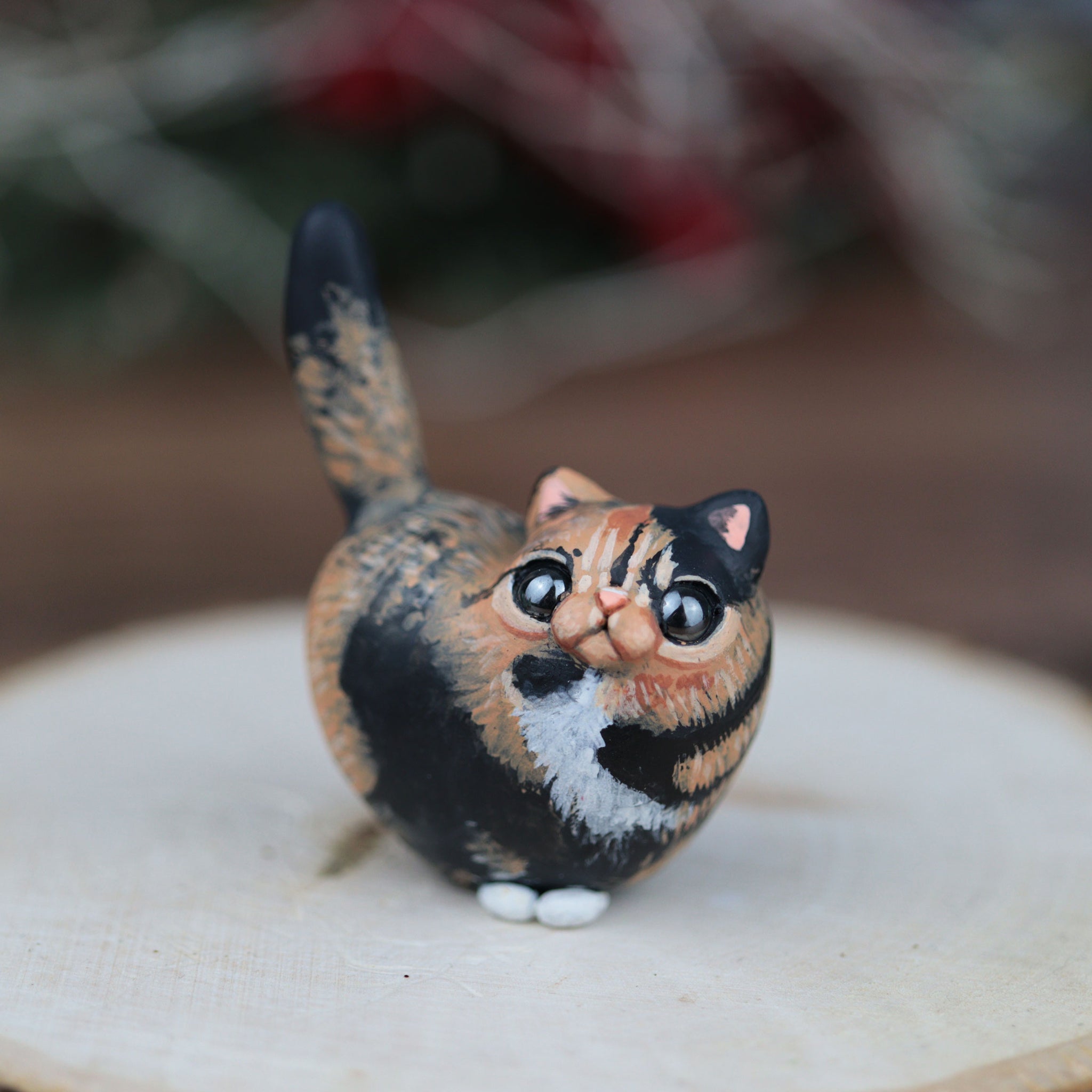RESERVED Custom Cat plus Cat Tree Figurines