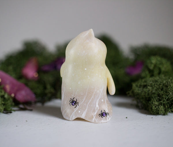 Lonely Pink Ghost Figurine