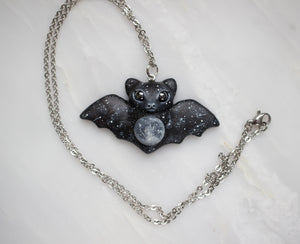 Moon Bat Necklace