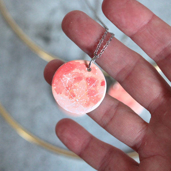 Peachy Moon Reversible Necklace