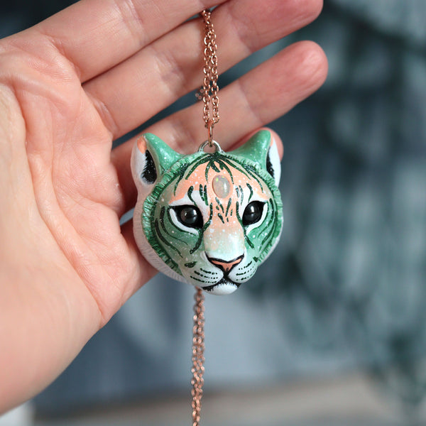 Oval Opal Tiger Necklace