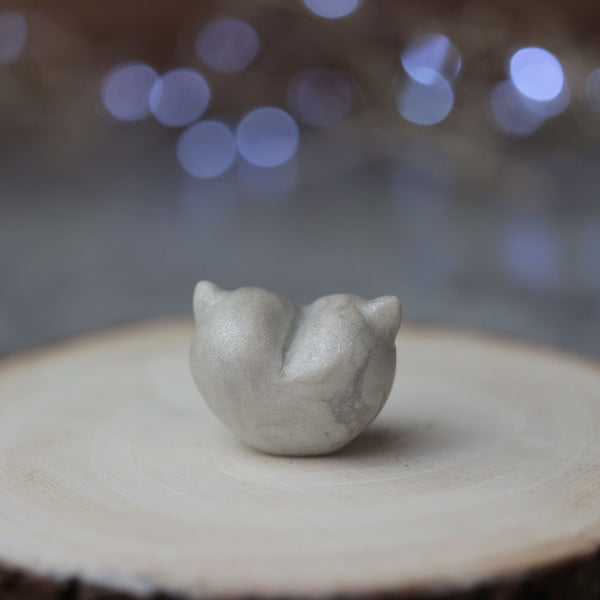 Preorder Mini Heart Cat Figurine Marbled