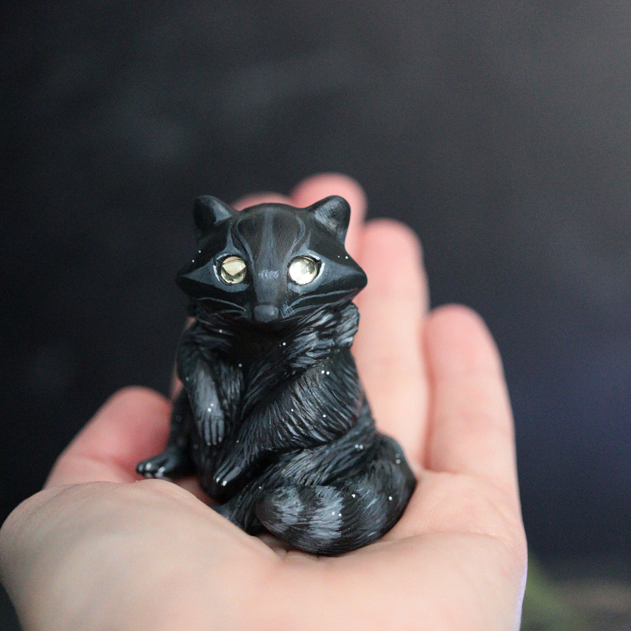 Shadow Raccoon Figurine